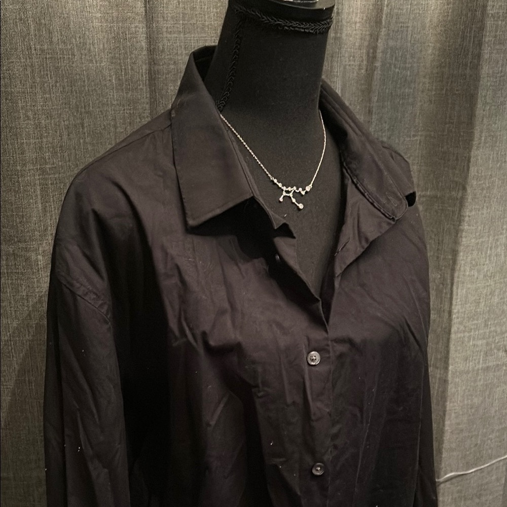 Banana Republic Black Casual Button Down Shirt - Picture 3 of 5